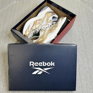 Reebok Royal Pervader Womens 7.5 White Gold Silver Running Shoes